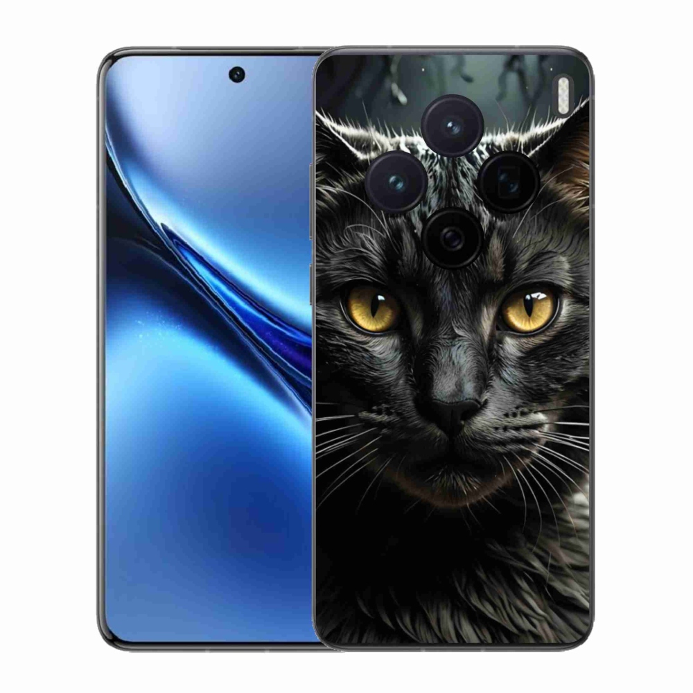 Gelový kryt mmCase na Vivo X200 5G - kočičí pohled 3