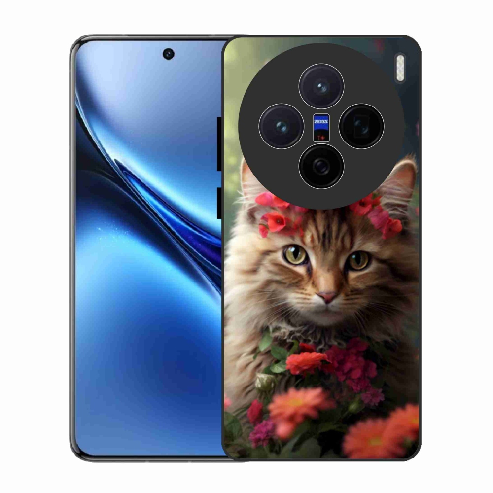 Gelový kryt mmCase na Vivo X200 5G - kočíčí princezna