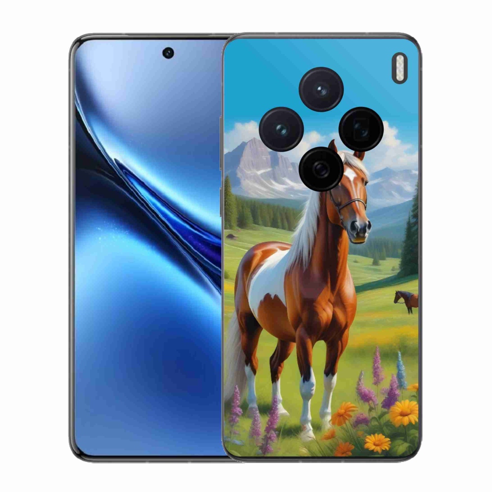 Gelový kryt mmCase na Vivo X200 5G - kůň na louce