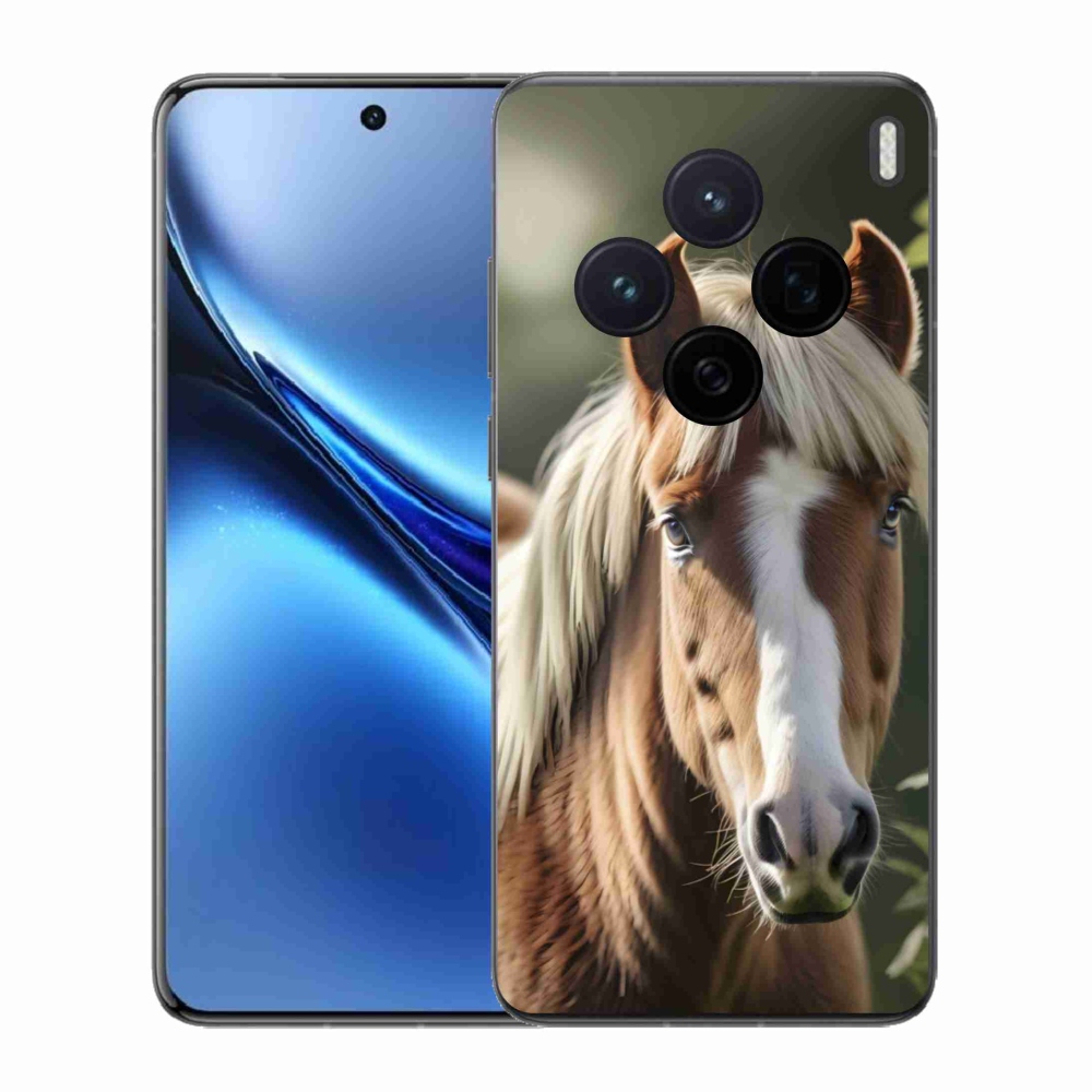 Gelový kryt mmCase na Vivo X200 5G - kůň se světlou hřívou