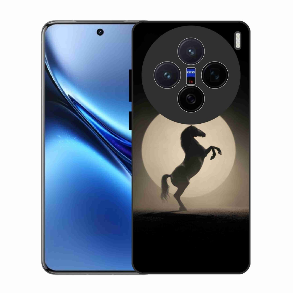 Gelový kryt mmCase na Vivo X200 5G - kůň v siluetě