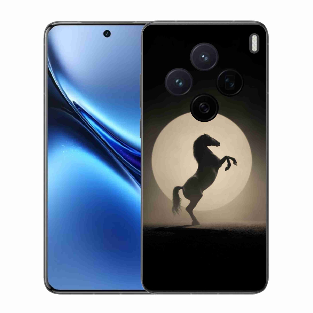 Gelový kryt mmCase na Vivo X200 5G - kůň v siluetě