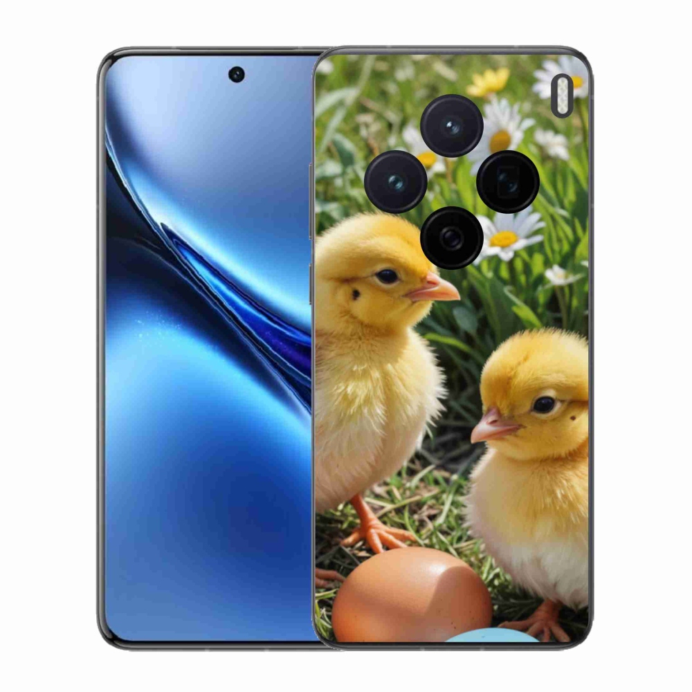 Gelový kryt mmCase na Vivo X200 5G - kuřátka