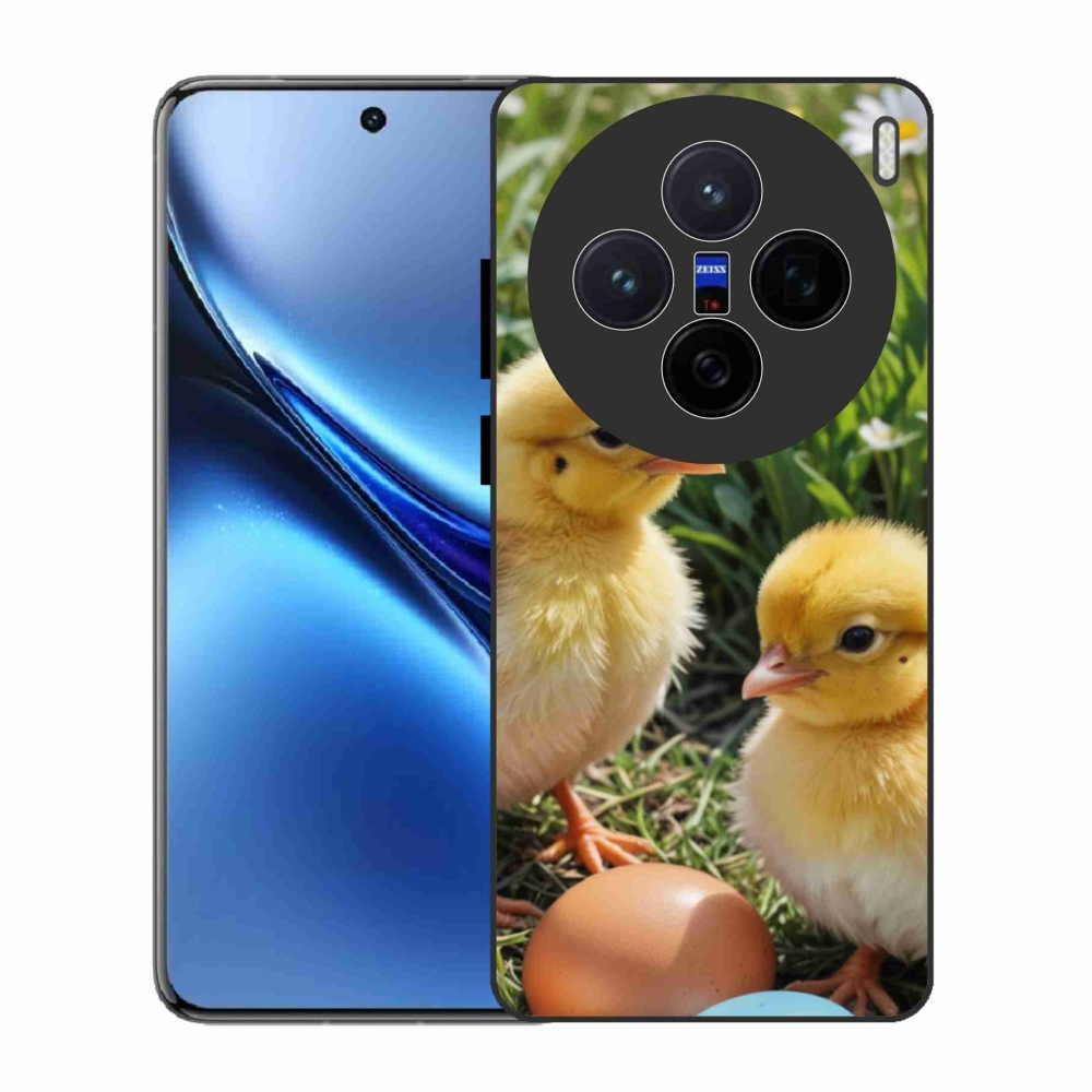 Gelový kryt mmCase na Vivo X200 5G - kuřátka