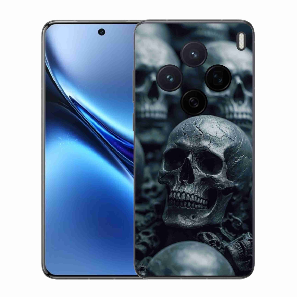 Gelový kryt mmCase na Vivo X200 5G - lebka 2