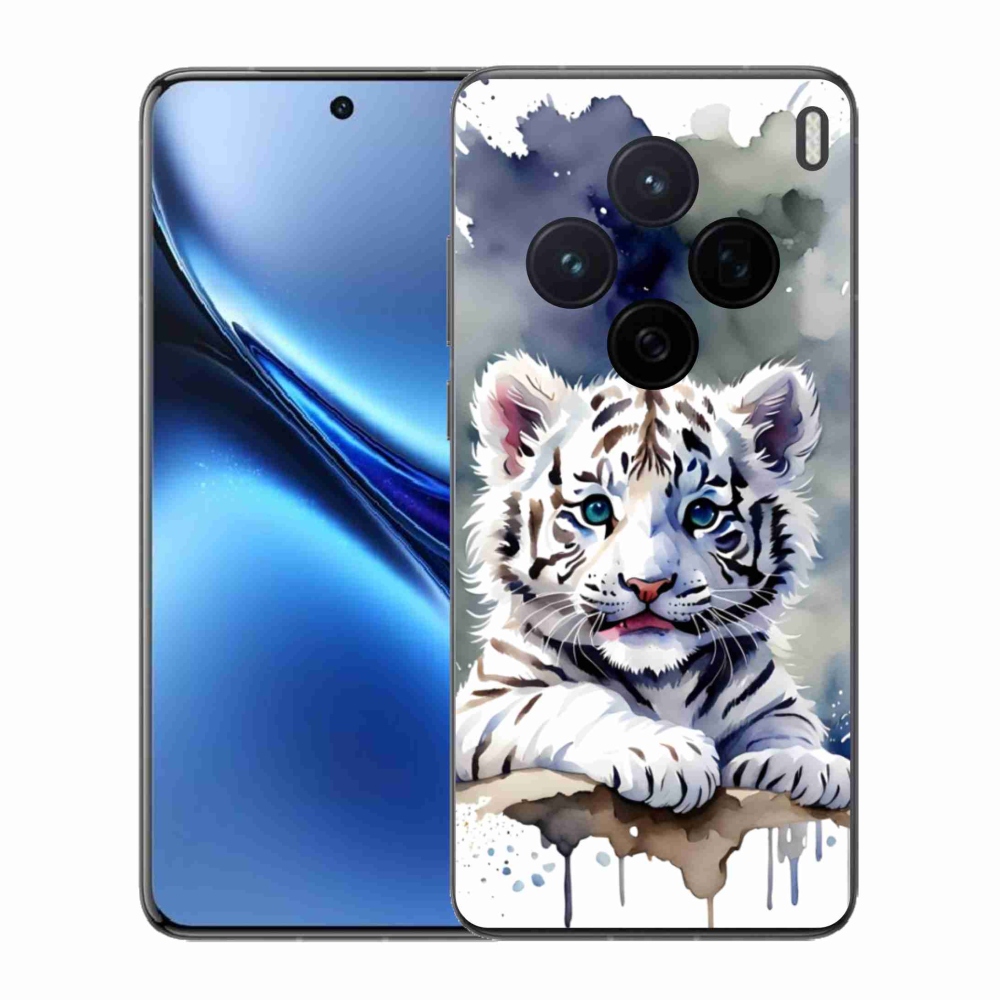 Gelový kryt mmCase na Vivo X200 5G - mládě bílého tygra