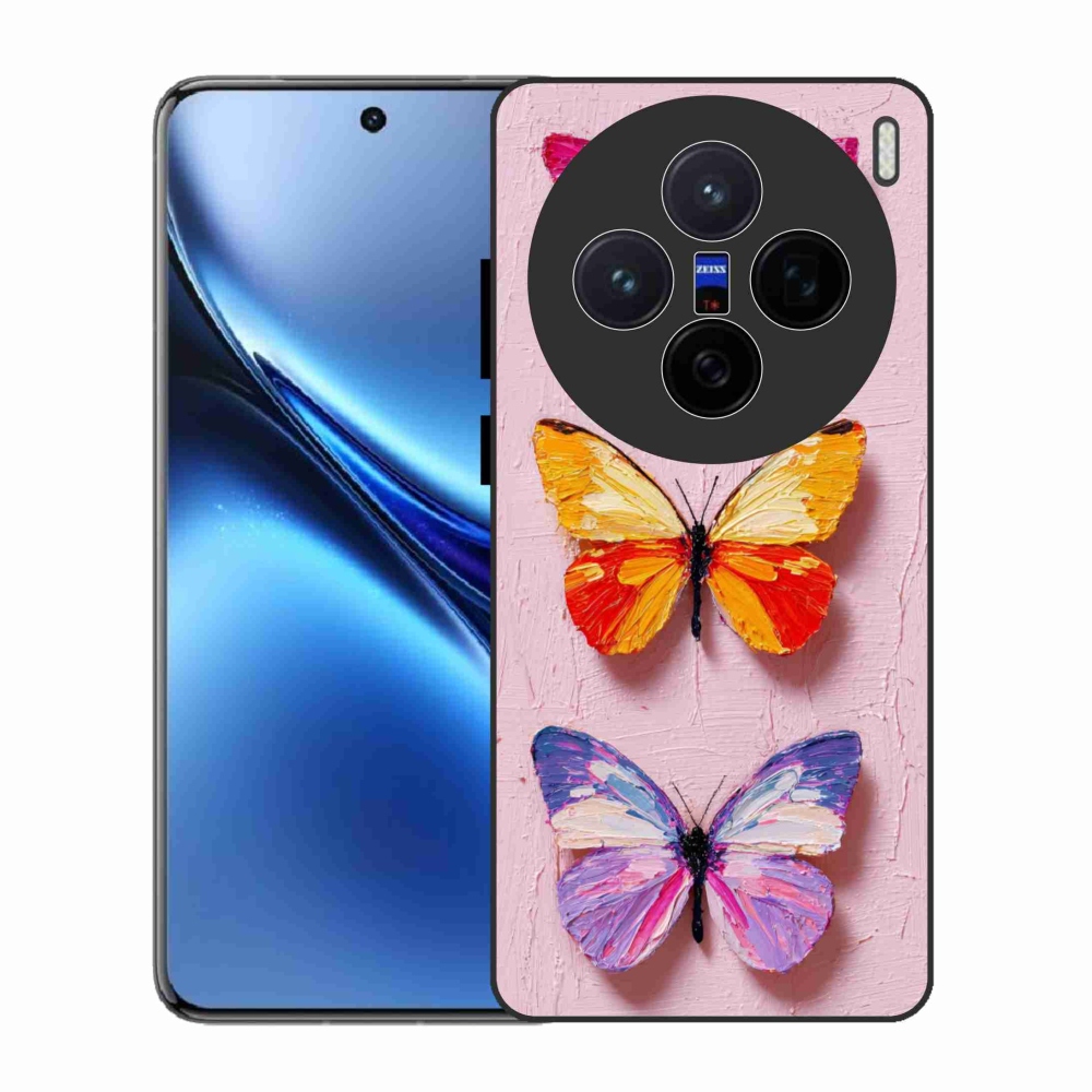 Gelový kryt mmCase na Vivo X200 5G - motýlí trojice