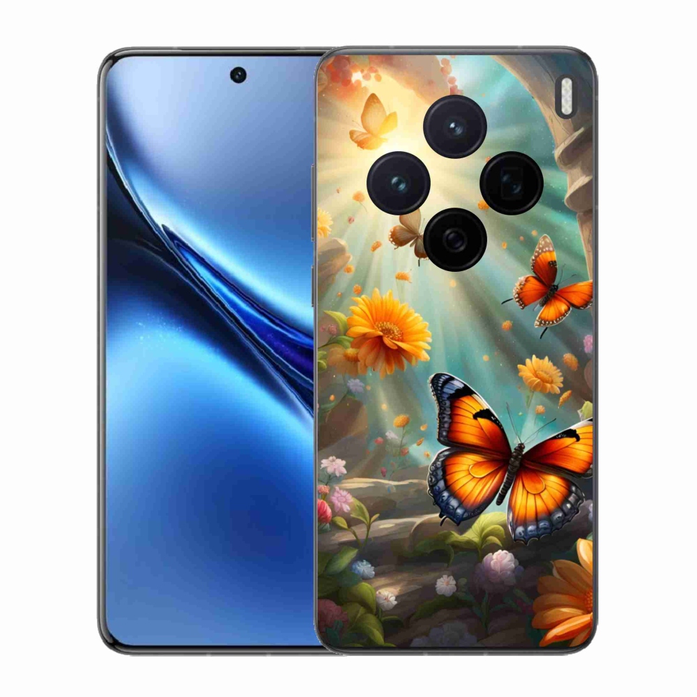 Gelový kryt mmCase na Vivo X200 5G - motýlí zahrada 2