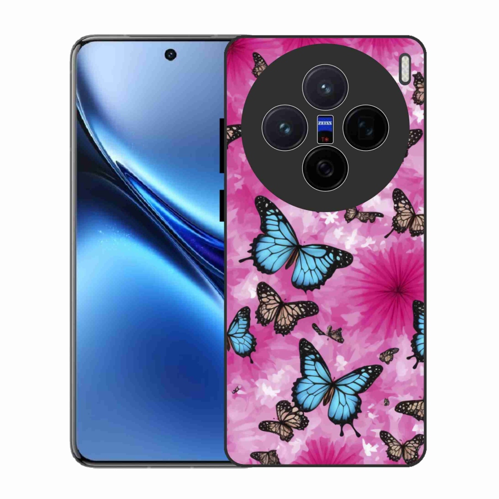 Gelový kryt mmCase na Vivo X200 5G - motýlí zahrada