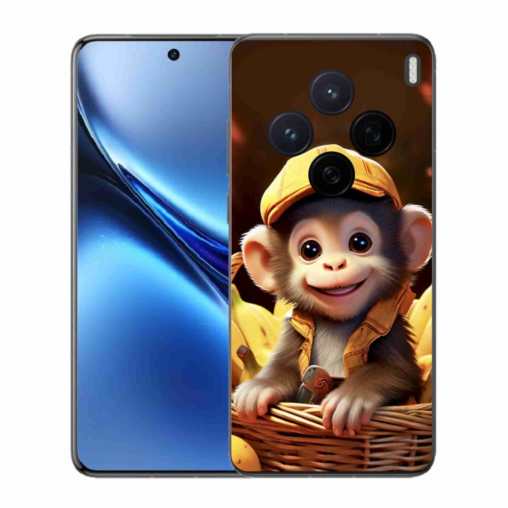 Gelový kryt mmCase na Vivo X200 5G - opice v košíku