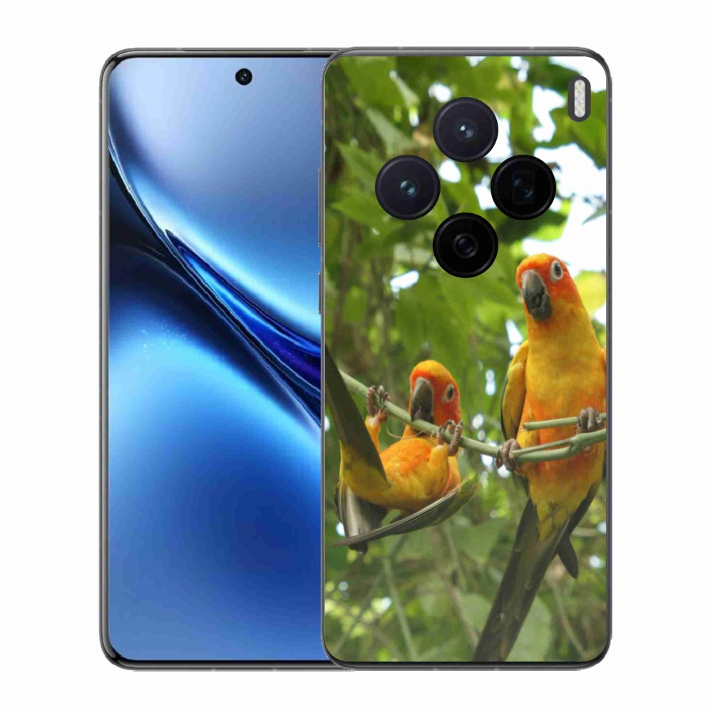 Gelový kryt mmCase na Vivo X200 5G - papoušci aratingy