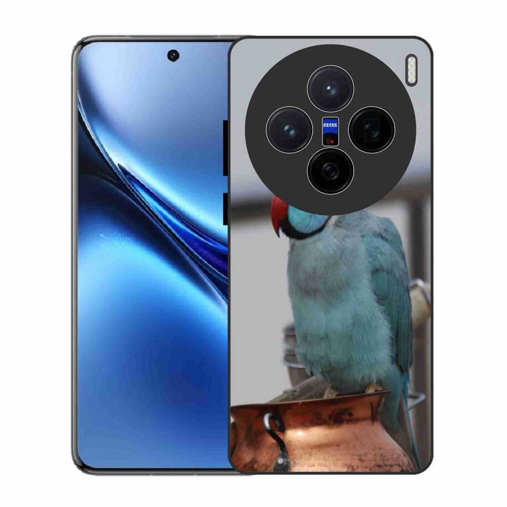 Gelový kryt mmCase na Vivo X200 5G - papoušek alexandr modrý