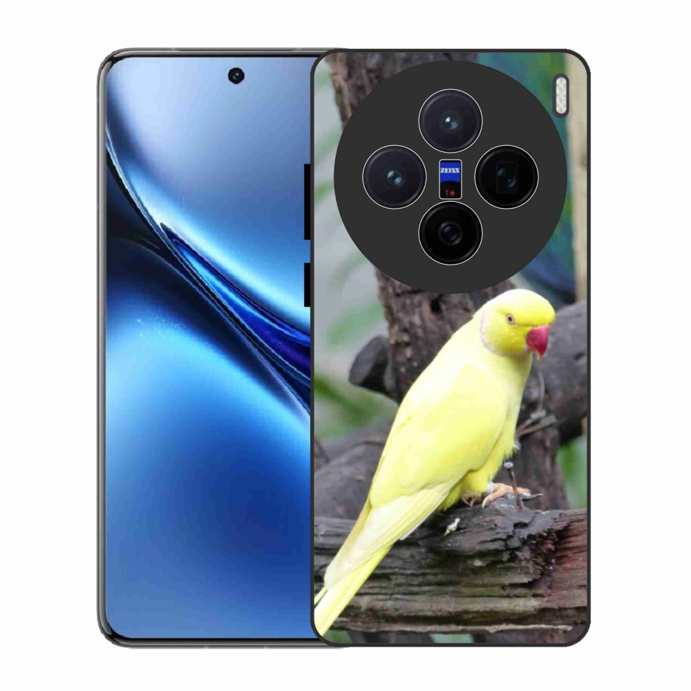 Gelový kryt mmCase na Vivo X200 5G - papoušek alexandr žlutý
