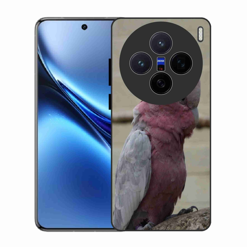 Gelový kryt mmCase na Vivo X200 5G - papoušek kakadu růžový