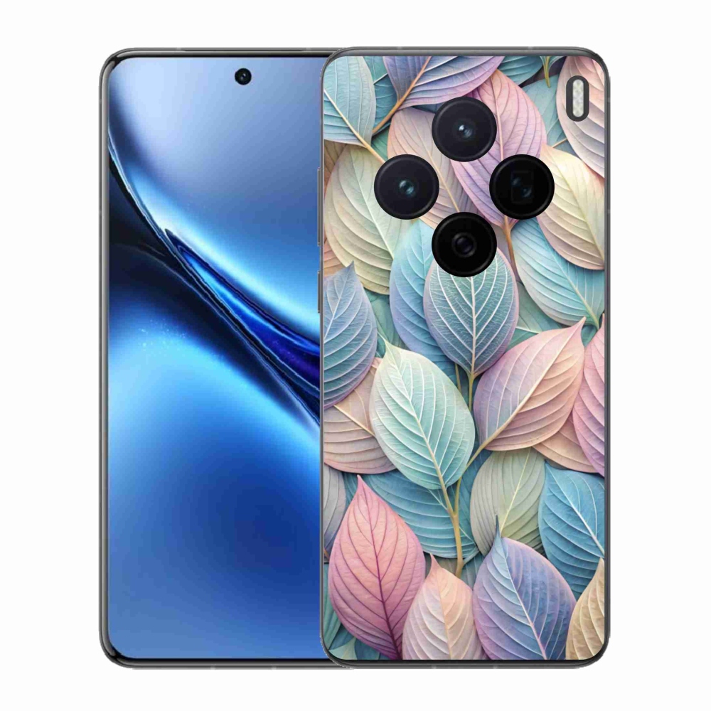 Gelový kryt mmCase na Vivo X200 5G - pastelové listy