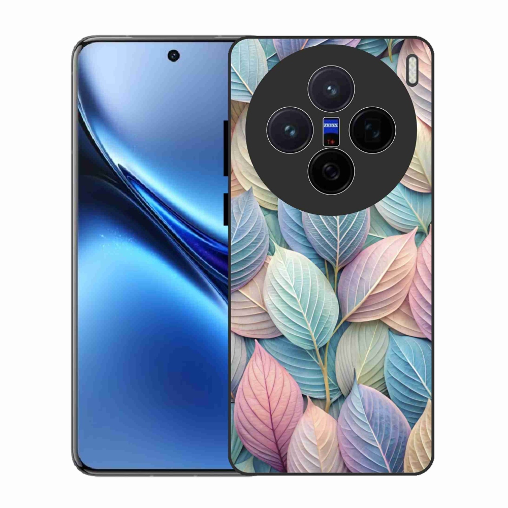 Gelový kryt mmCase na Vivo X200 5G - pastelové listy