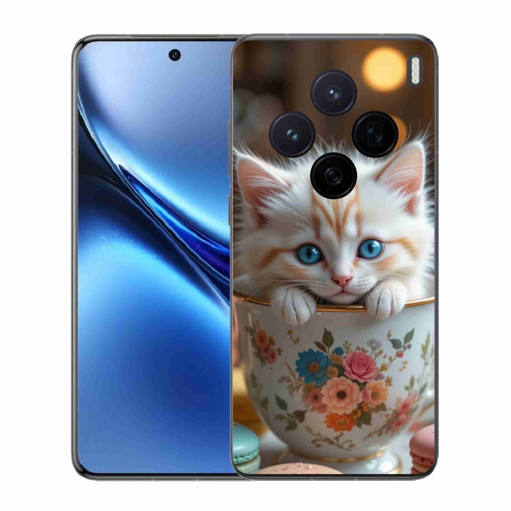 Gelový kryt mmCase na Vivo X200 5G - roztomilé kotě 6