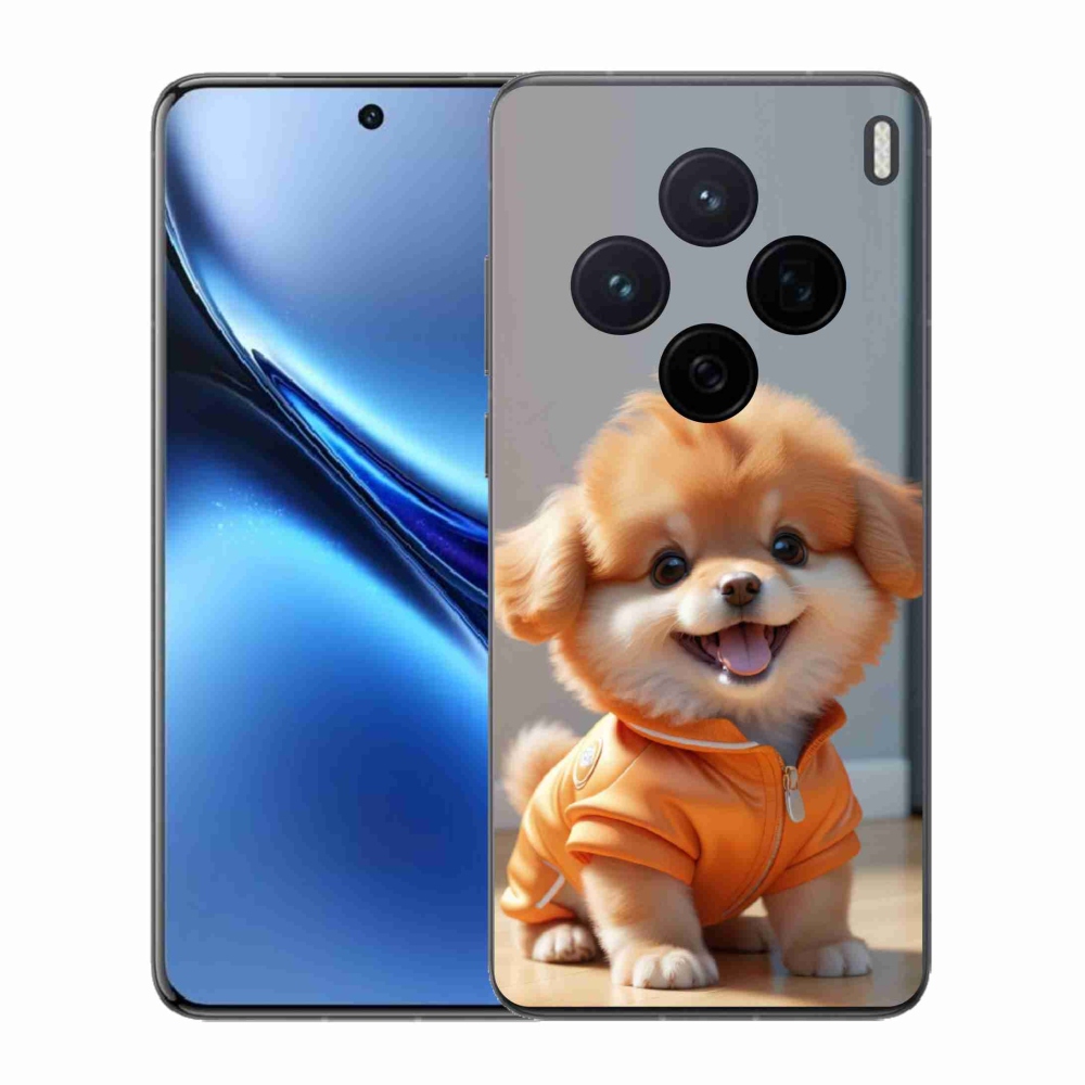 Gelový kryt mmCase na Vivo X200 5G - roztomilý pomeranian v mikině