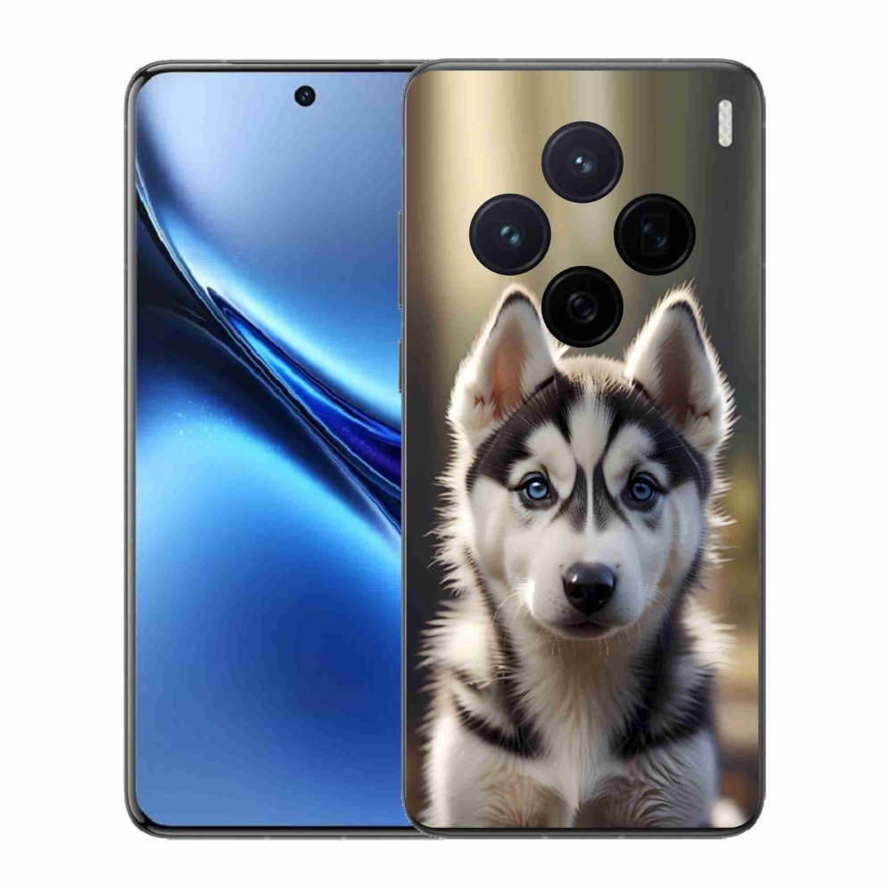 Gelový kryt mmCase na Vivo X200 5G - roztomilý sibiřský husky