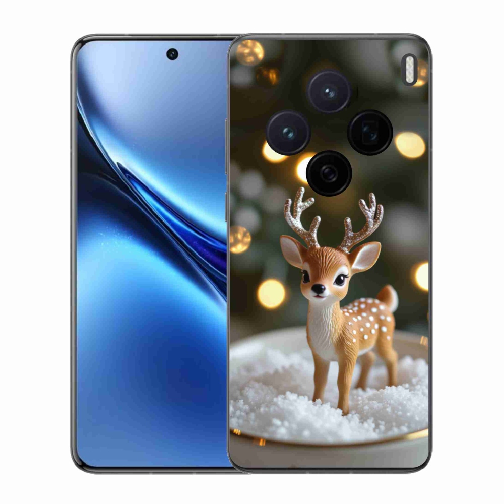 Gelový kryt mmCase na Vivo X200 5G - roztomilý vánoční jelen