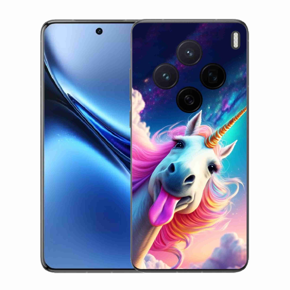 Gelový kryt mmCase na Vivo X200 5G - šílený jednorožec