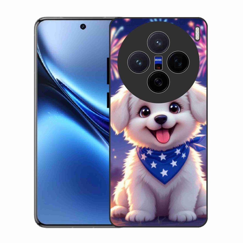 Gelový kryt mmCase na Vivo X200 5G - slavnostní štěně