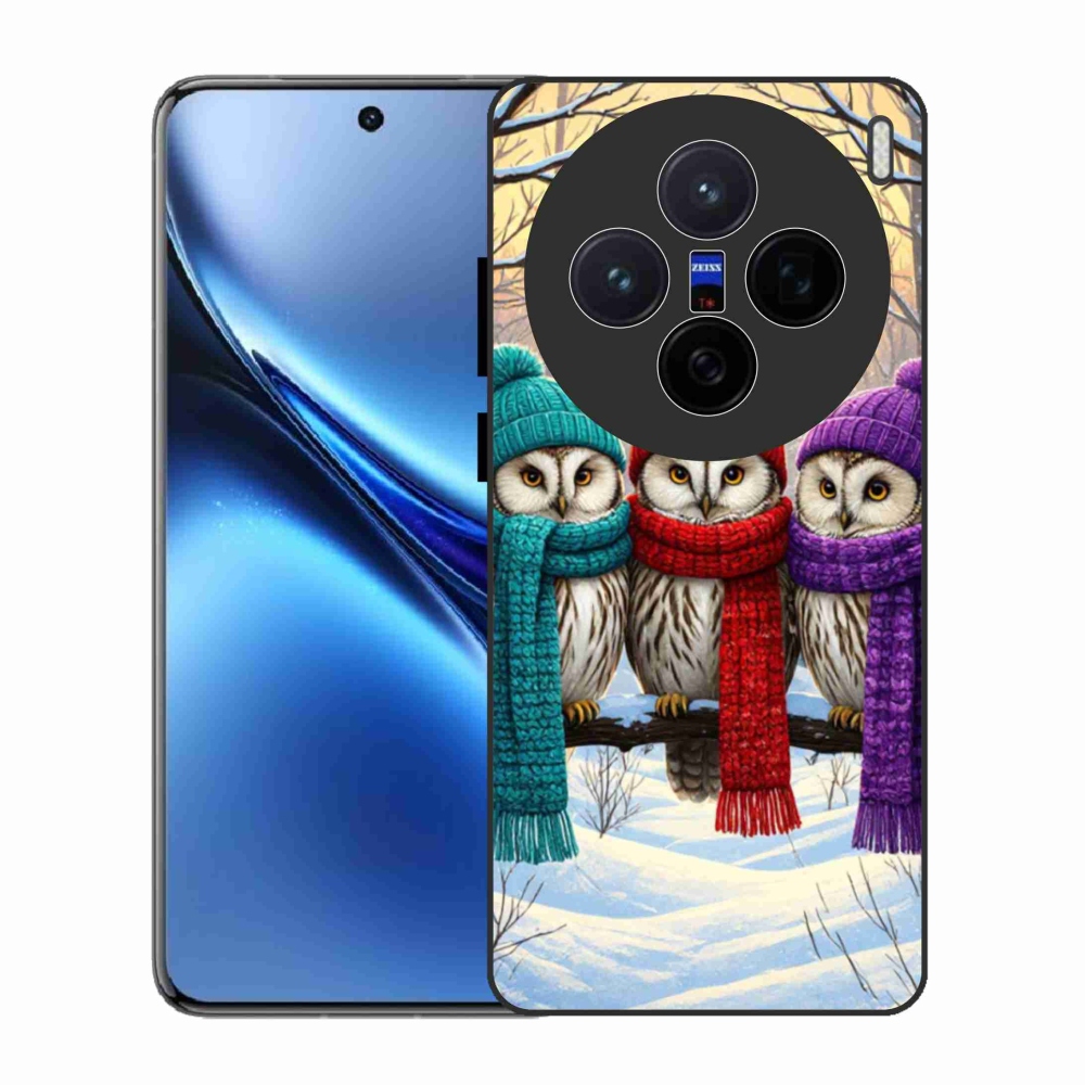 Gelový kryt mmCase na Vivo X200 5G - soví přátelé