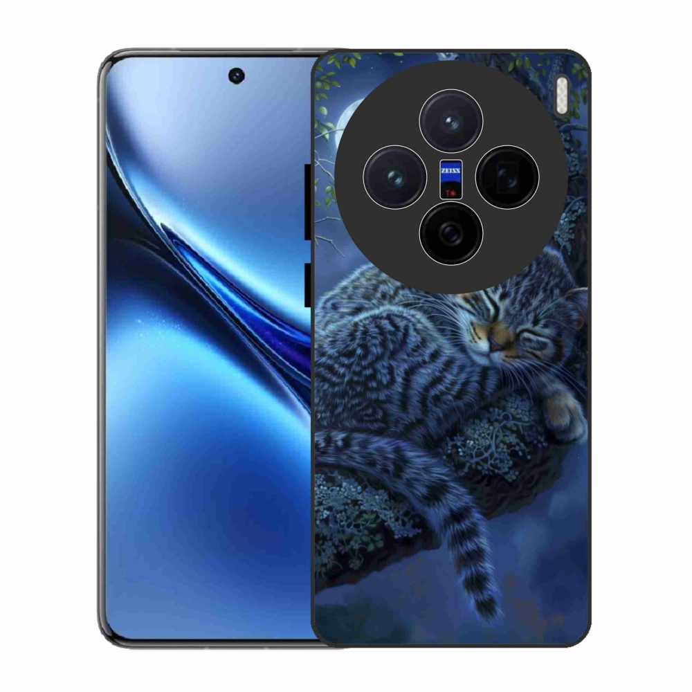 Gelový kryt mmCase na Vivo X200 5G - spící kočka