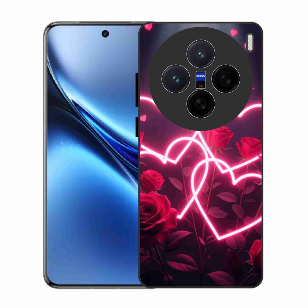 Gelový kryt mmCase na Vivo X200 5G - srdce lásky