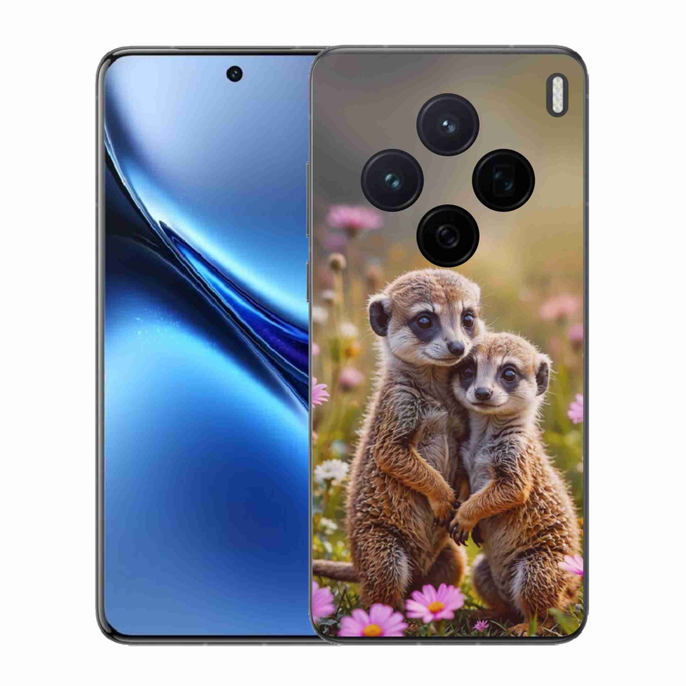 Gelový kryt mmCase na Vivo X200 5G - surikatí duo