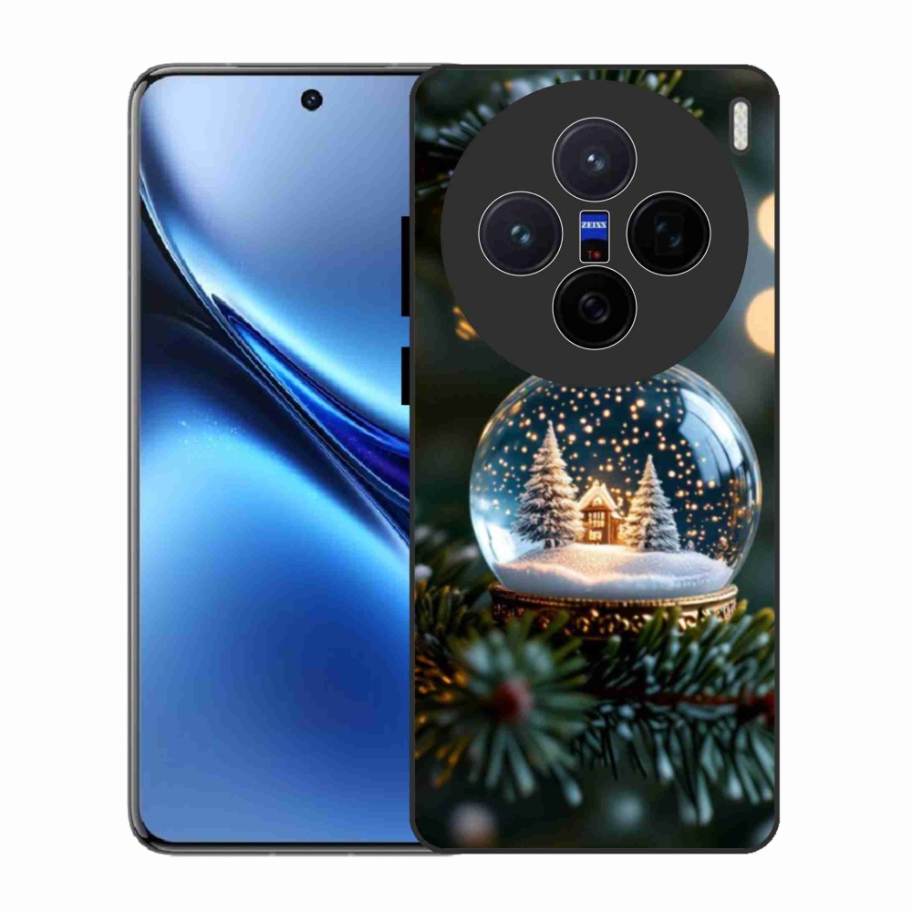 Gelový kryt mmCase na Vivo X200 5G - vánoční koule 2