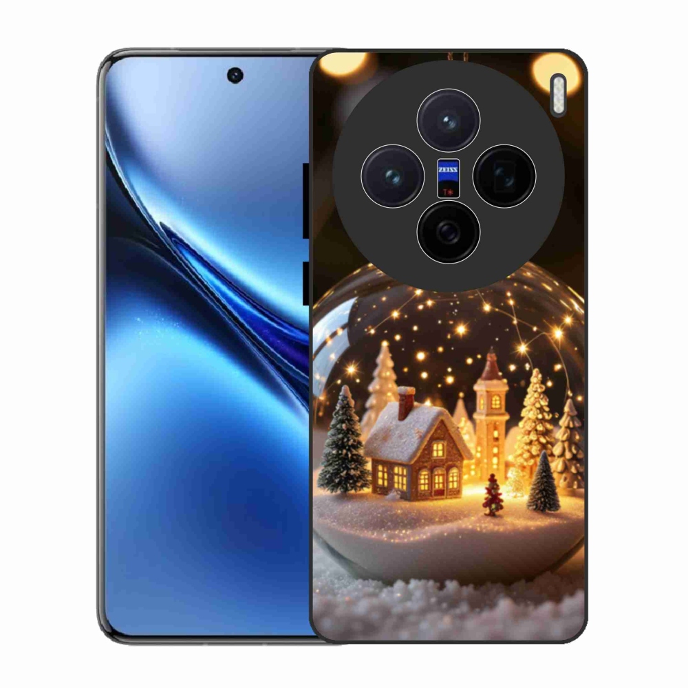 Gelový kryt mmCase na Vivo X200 5G - vánoční koule 3