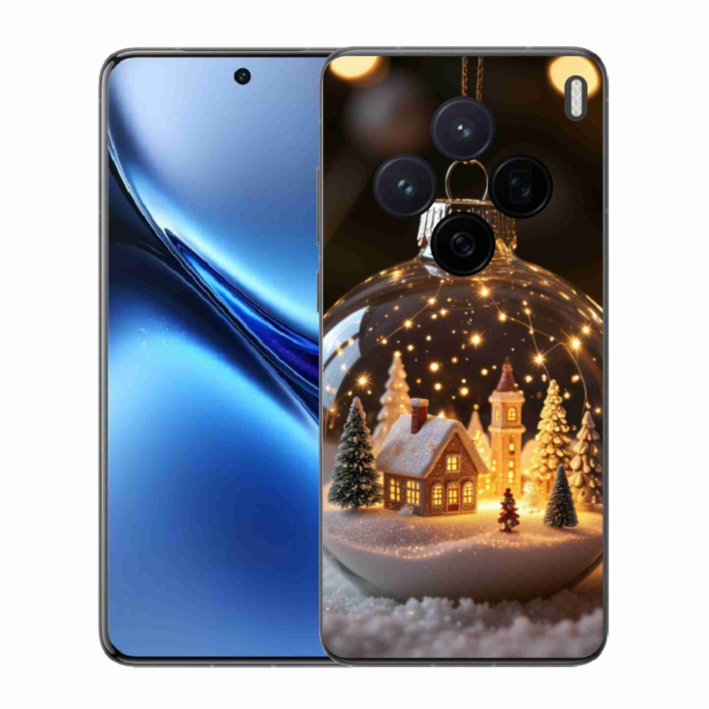 Gelový kryt mmCase na Vivo X200 5G - vánoční koule 3