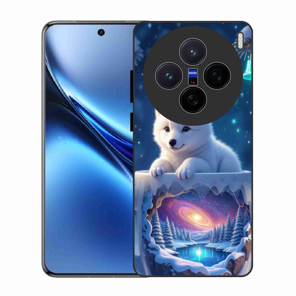 Gelový kryt mmCase na Vivo X200 5G - vánoční štěně