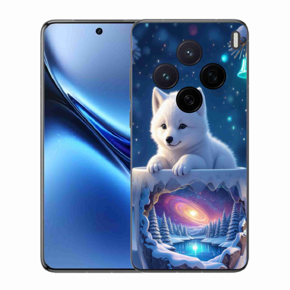 Gelový kryt mmCase na Vivo X200 5G - vánoční štěně
