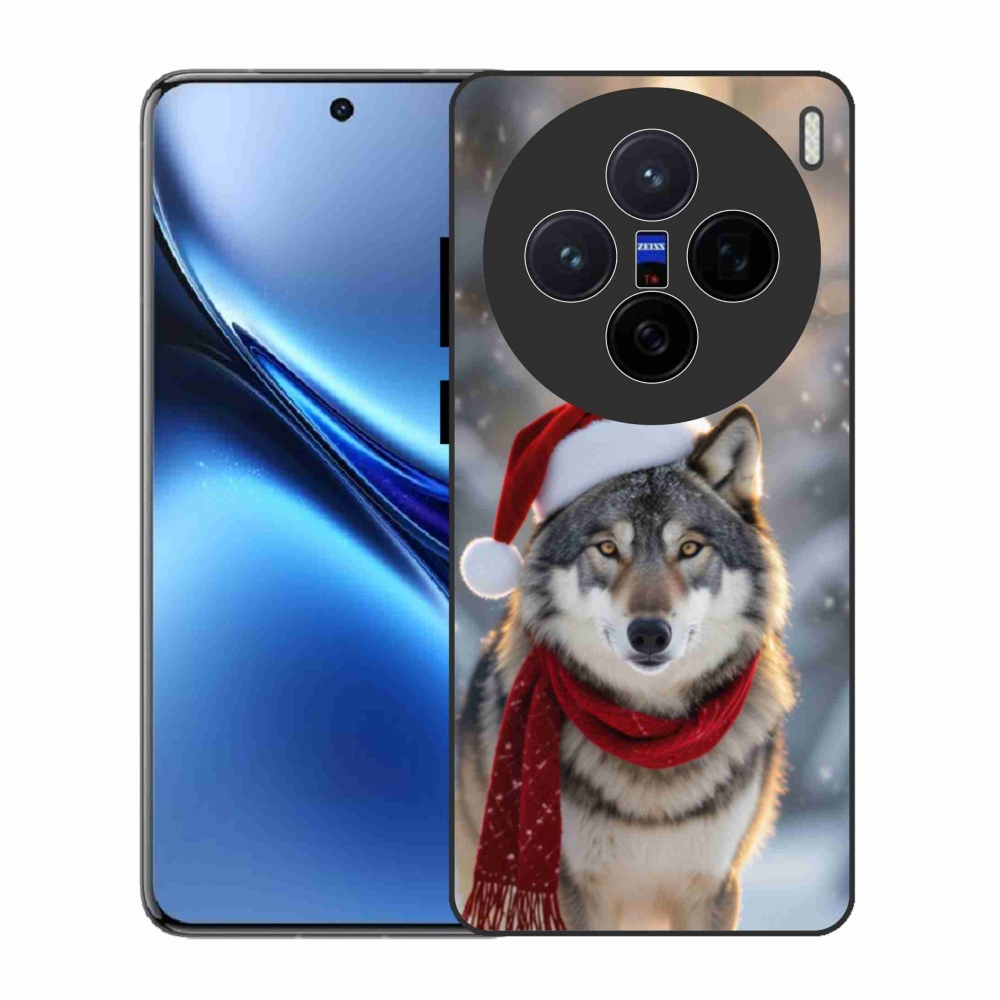 Gelový kryt mmCase na Vivo X200 5G - vánoční vlk