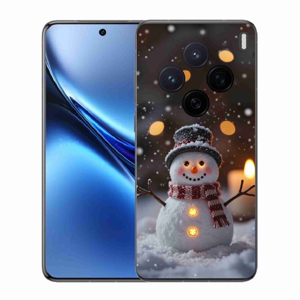 Gelový kryt mmCase na Vivo X200 5G - veselý sněhulák