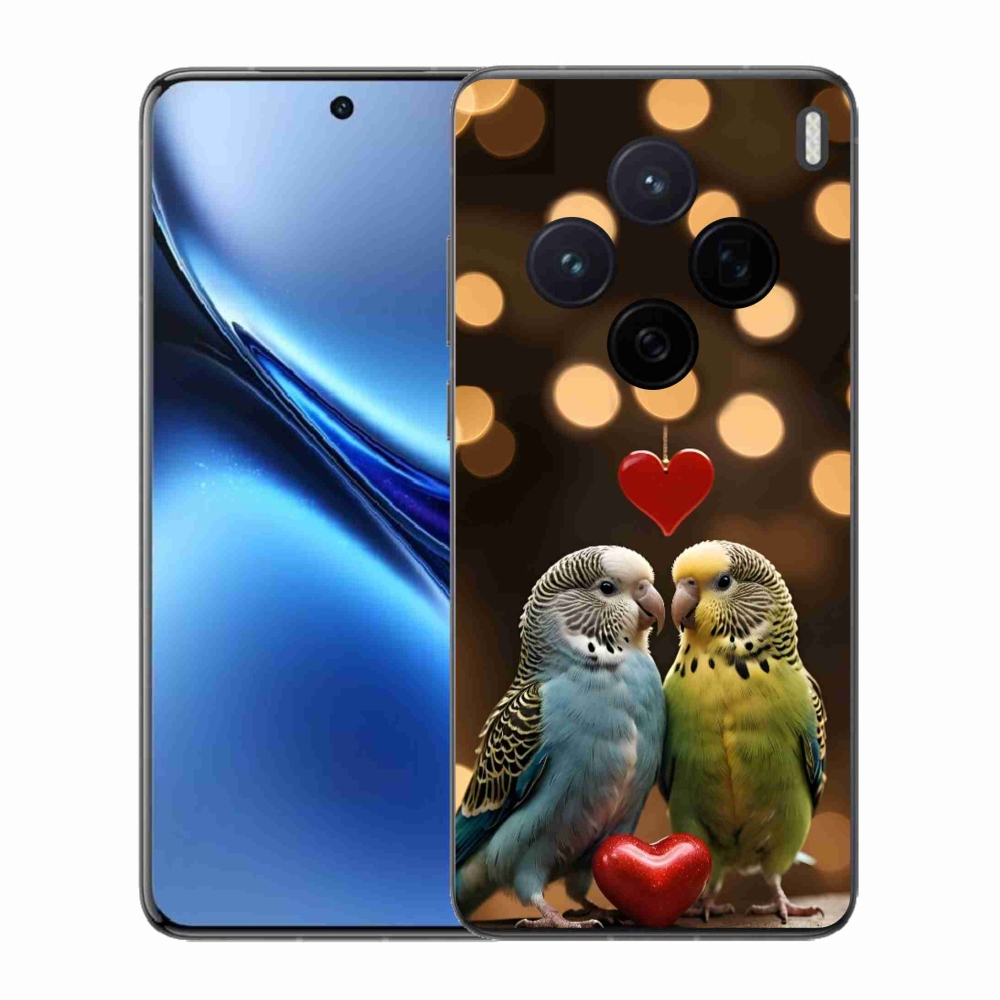 Gelový kryt mmCase na Vivo X200 5G - zamilovaní papoušci