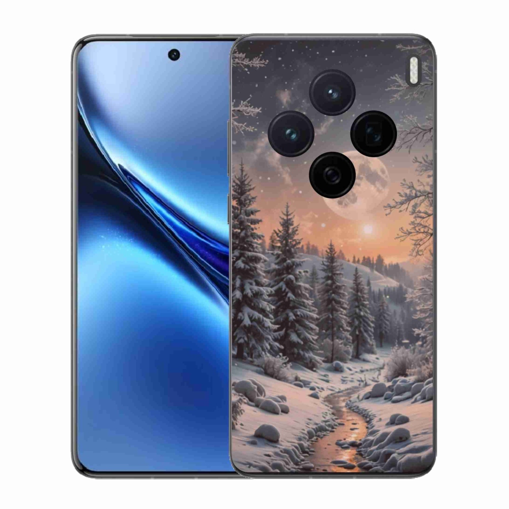 Gelový kryt mmCase na Vivo X200 5G - zimní krajina 2