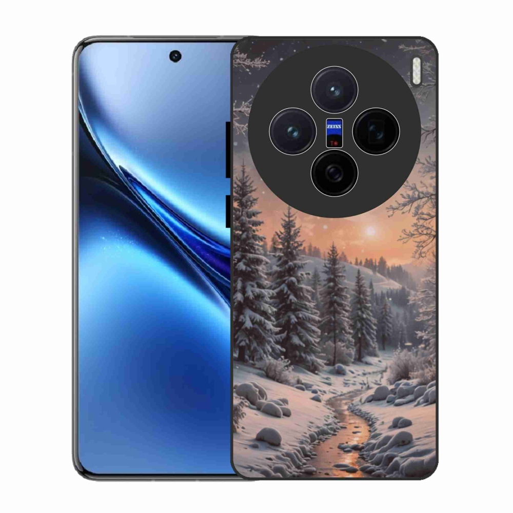 Gelový kryt mmCase na Vivo X200 5G - zimní krajina 2