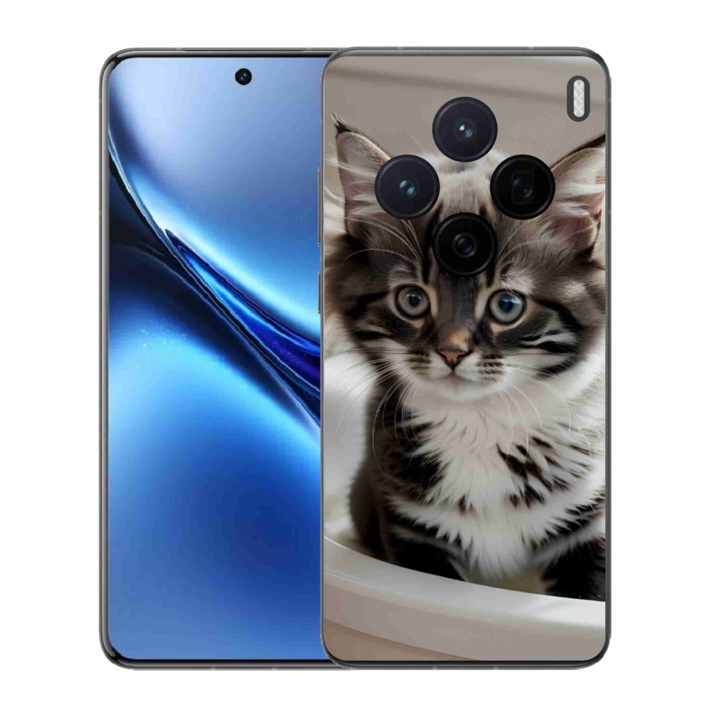 Gelový kryt mmCase na Vivo X200 5G - zvědavé kotě