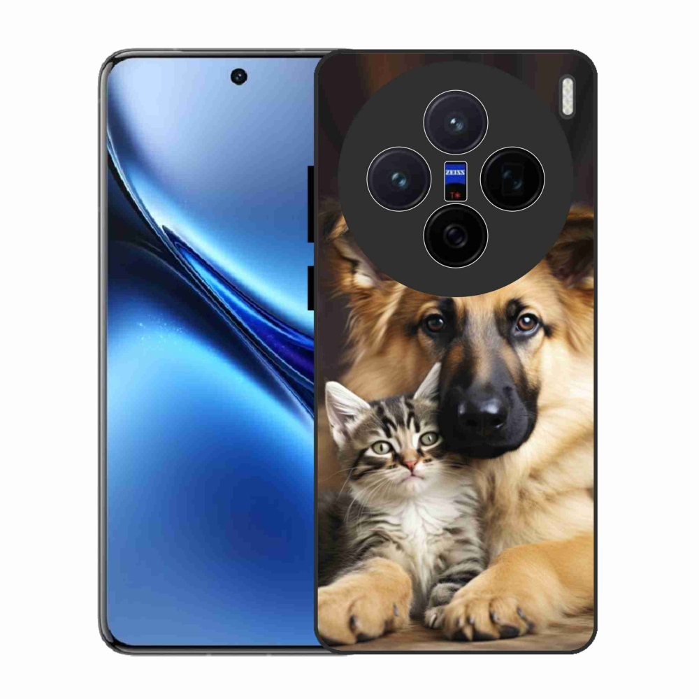 Gelový kryt mmCase na Vivo X200 5G - zvířecí přátelství