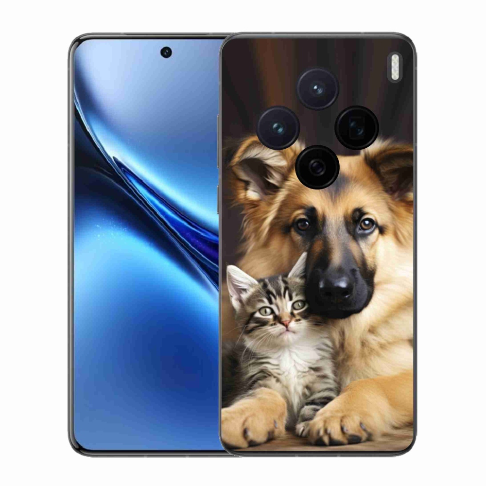 Gelový kryt mmCase na Vivo X200 5G - zvířecí přátelství