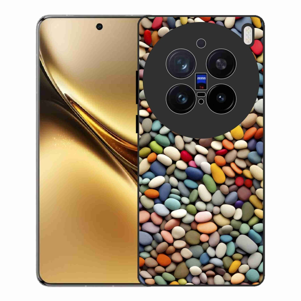 Gelový kryt mmCase na Vivo X200 Pro 5G - barevné kamínky 2