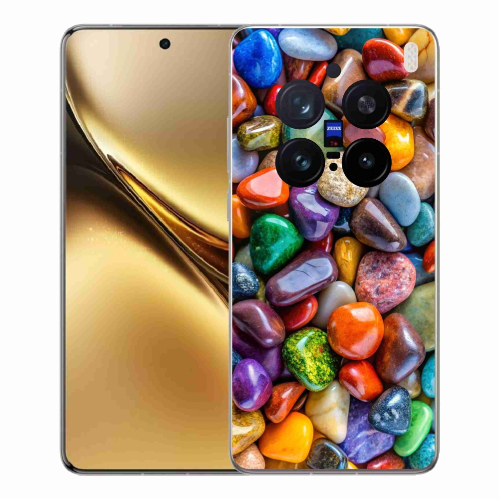 Gelový kryt mmCase na Vivo X200 Pro 5G - barevné kamínky