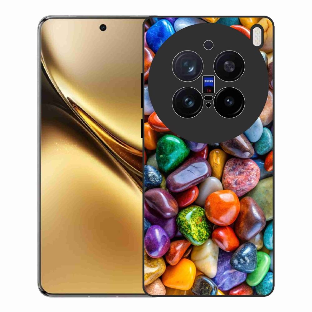 Gelový kryt mmCase na Vivo X200 Pro 5G - barevné kamínky