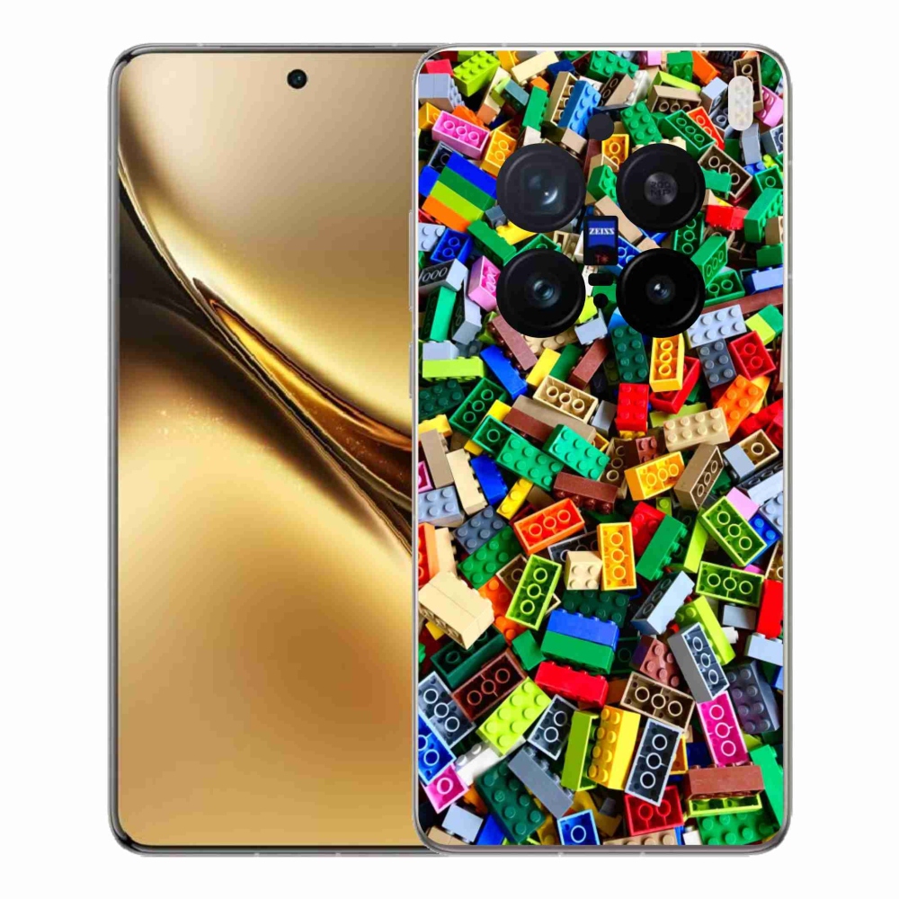 Gelový kryt mmCase na Vivo X200 Pro 5G - barevné stavební kostky