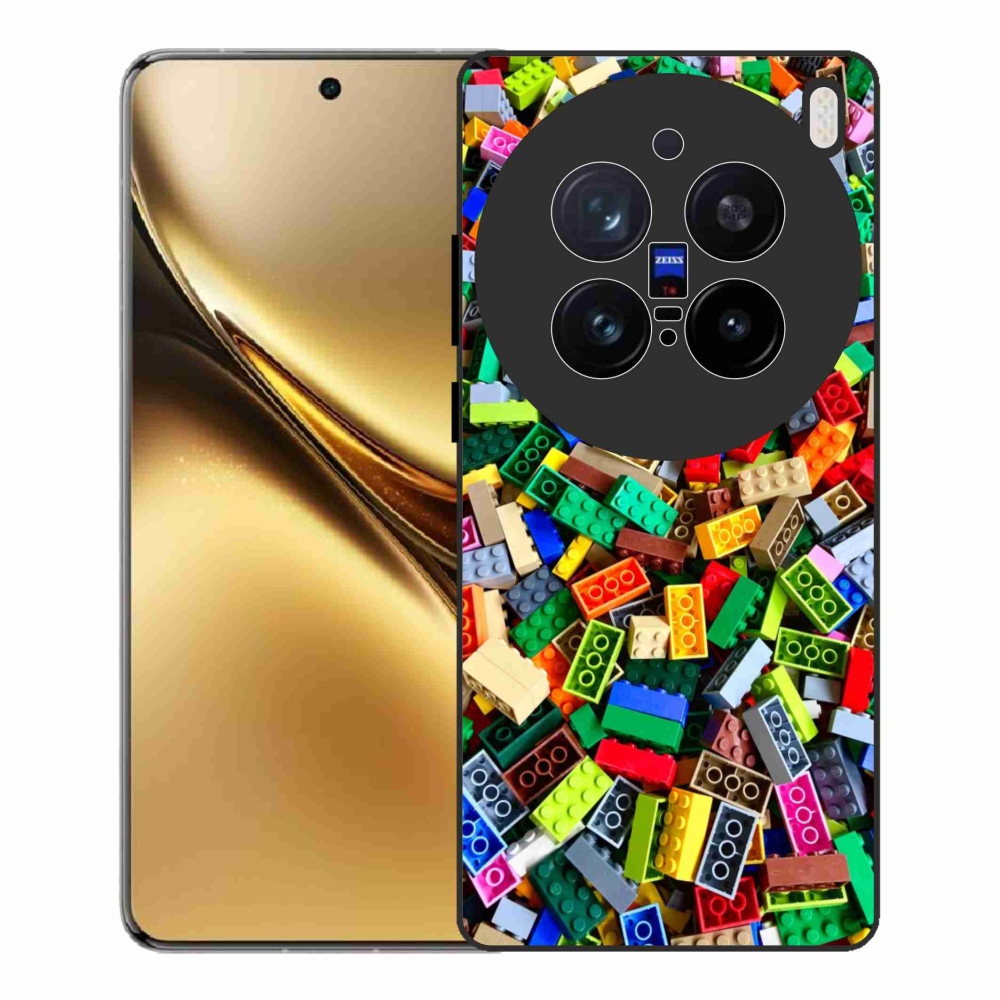 Gelový kryt mmCase na Vivo X200 Pro 5G - barevné stavební kostky