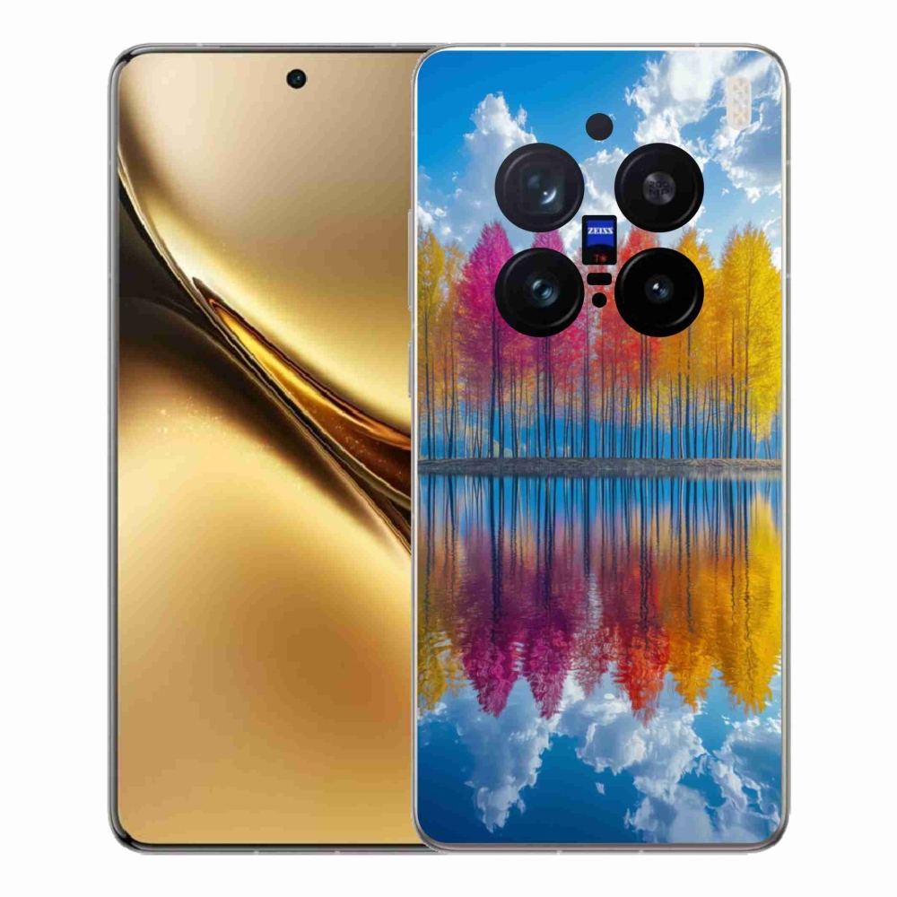 Gelový kryt mmCase na Vivo X200 Pro 5G - barevné stromy