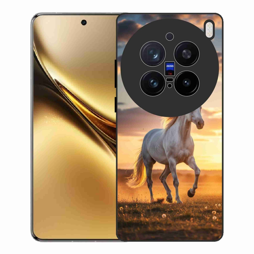 Gelový kryt mmCase na Vivo X200 Pro 5G - běžící bílý kůň 2